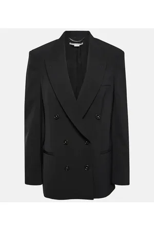 Stella McCartney Oversized double-breasted wool-blend jacket