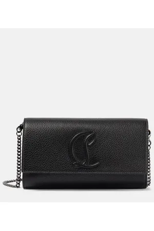 Christian Louboutin Logo leather wallet on chain