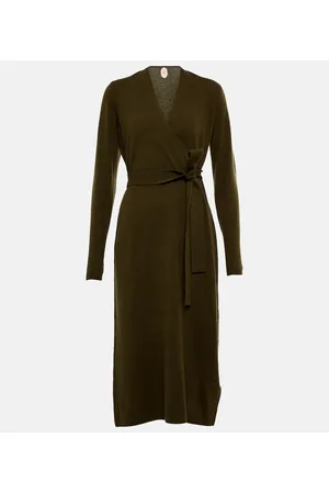 Jardin des Orangers Wool and cashmere wrap dress