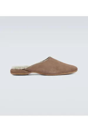 DEREK ROSE Crawford suede slippers