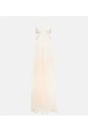Nensi Dojaka Bridal silk chiffon gown