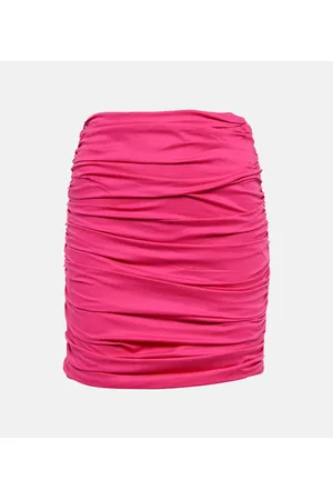 GIUSEPPE DI MORABITO Gathered cotton-blend miniskirt