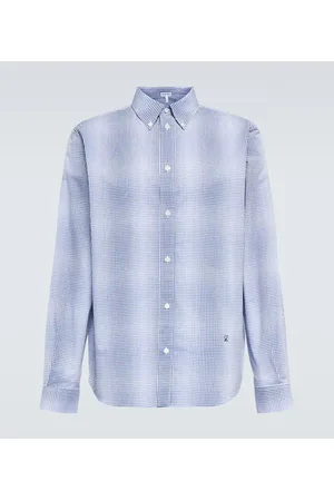Loewe Checked cotton poplin shirt