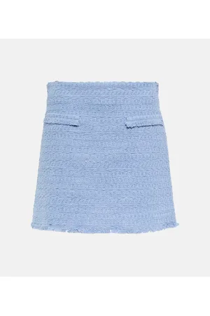 Oscar de la Renta Cotton-blend miniskirt