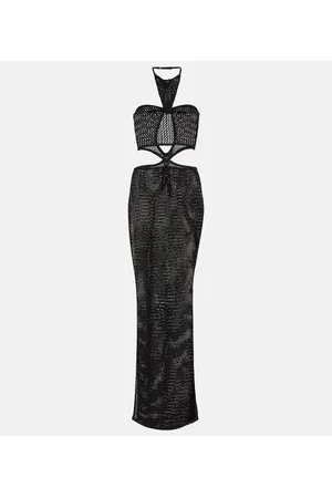 AYA MUSE Cutout cotton-blend maxi dress