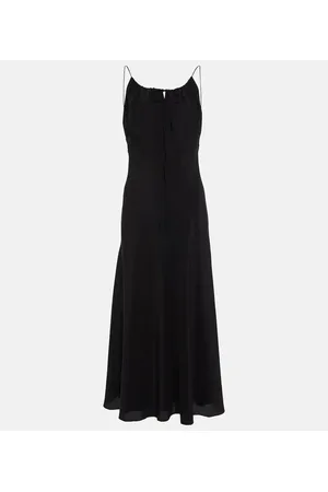 Totême Halterneck silk maxi dress