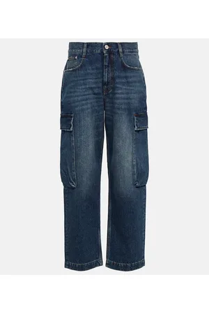 Stella McCartney High-rise cropped cargo jeans
