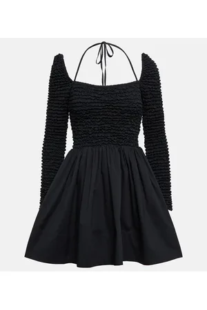 Staud Gathered cotton minidress