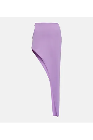 DAVID KOMA Asymmetrical wool maxi skirt