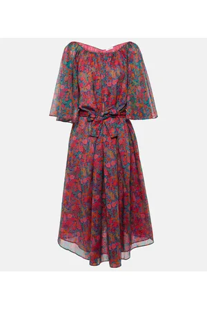 ERES Daisy floral cotton midi dress