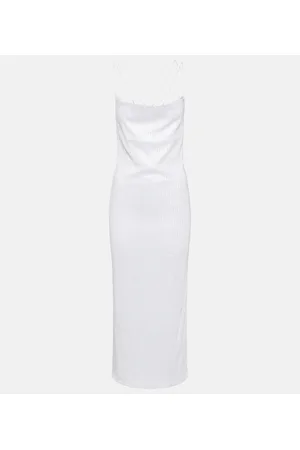 ROTATE Embellished slip maxi dress