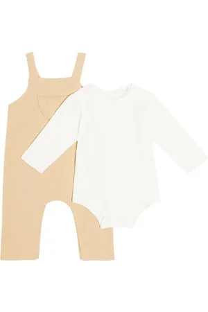 Il gufo Baby bodysuit and overalls set