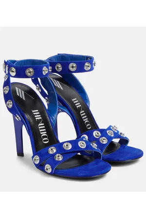 The Attico Cosmo 105 studded suede sandals