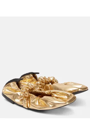 Ganni Scrunchie ballet flats