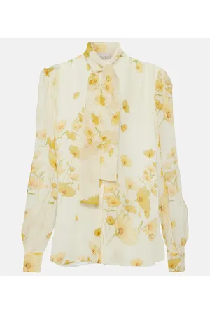 Giambattista Valli Printed silk georgette blouse