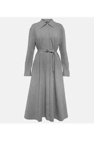 Norma Kamali Belted terry midi dress
