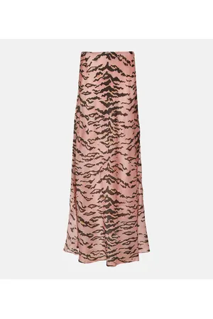 ZIMMERMANN Matchmaker tiger-print silk maxi skirt