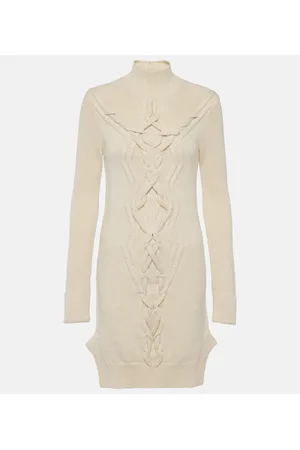 Isabel Marant Atina cable-knit wool-blend minidress