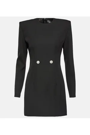 VERSACE Tailored virgin wool minidress