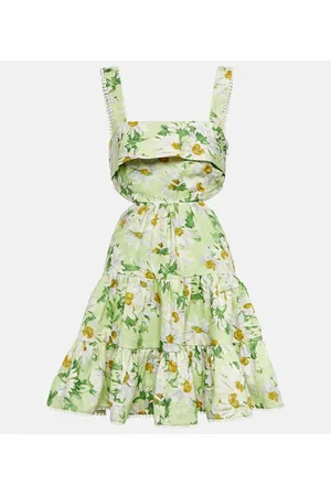 ALÉMAIS AlÃ©mais Astra floral cutout minidress