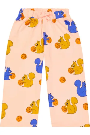 Mini Rodini Squirrels cotton jersey sweatpants