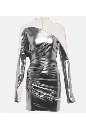 MUGLER Paneled minidress