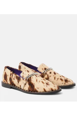 Stella McCartney Falabella printed velvet loafers