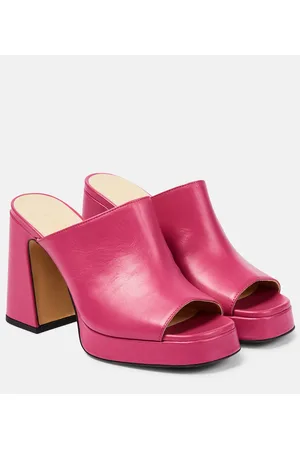 Souliers Martinez Alba 90 platform leather mules
