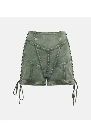 Jean Paul Gaultier X KNWLS high-rise denim corset shorts