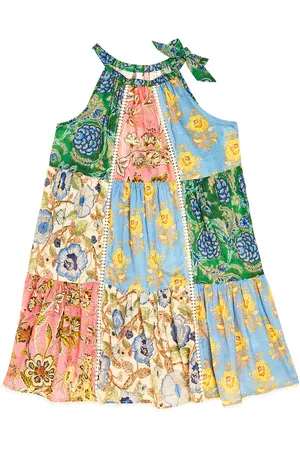 ZIMMERMANN Junie halterneck printed cotton dress