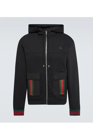 Gucci Web Stripe cotton jersey jacket