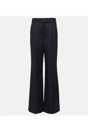 NILI LOTAN Flavie virgin wool wide-leg pants
