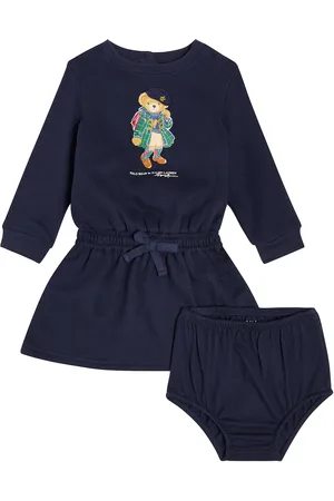 Ralph Lauren Baby Polo Bear dress and bloomers set
