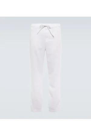 Frescobol Carioca Oscar straight linen and cotton chinos