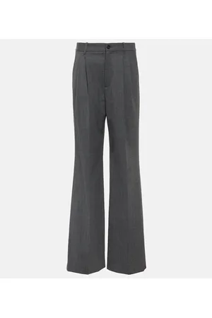 NILI LOTAN Flavie wool-blend wide-leg pants