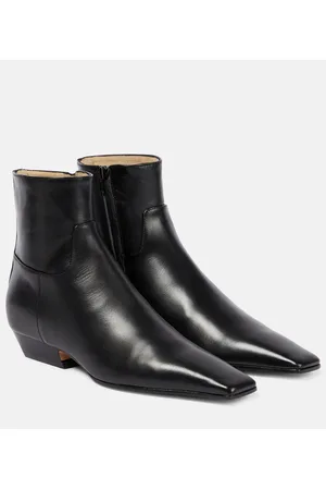 Khaite Marfa leather ankle boots
