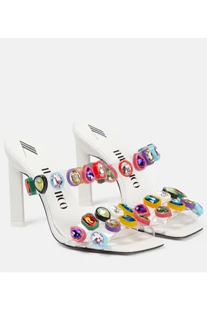 The Attico Nanci embellished PVC mules