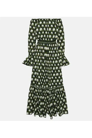 Agua by Agua Bendita Almendra Perla cotton poplin maxi dress