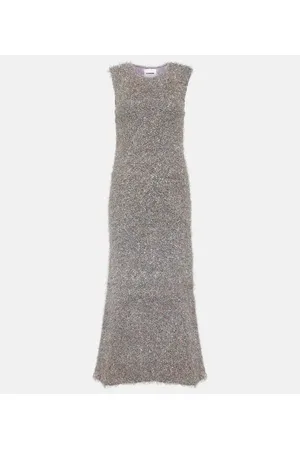 Jil Sander LurexÂ® metallic midi dress