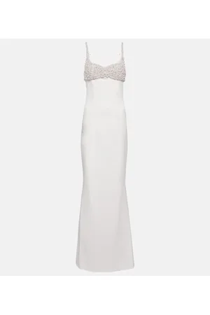 Safiyaa Bridal Beatriz embellished crepe gown