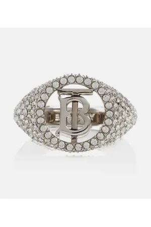 Burberry Monogram embellished signet ring