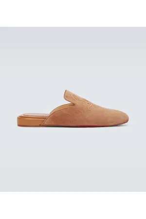 Christian Louboutin Navy Coolito Flat mules