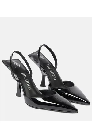 The Attico Ester faux leather slingback pumps