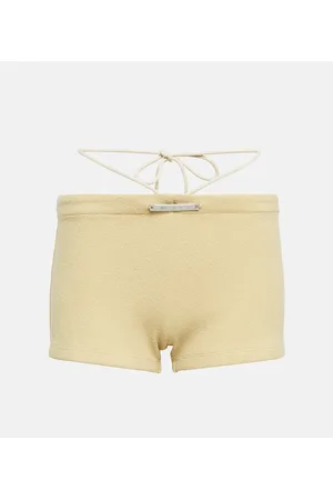Didu Tie-detail fleece shorts