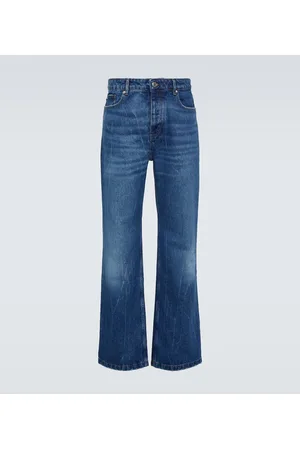 Ami Bleached mid-rise straight jeans