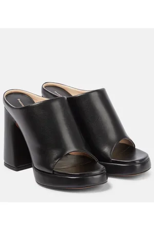 Proenza Schouler Forma leather platform mules