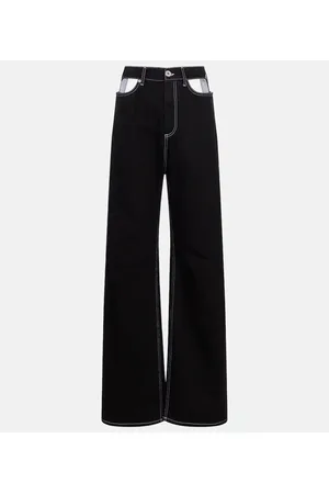 Maison Margiela Cutout high-rise wide-leg jeans