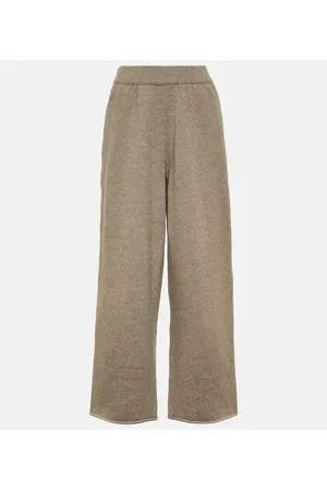 The Row Emely cashmere wide-leg pants
