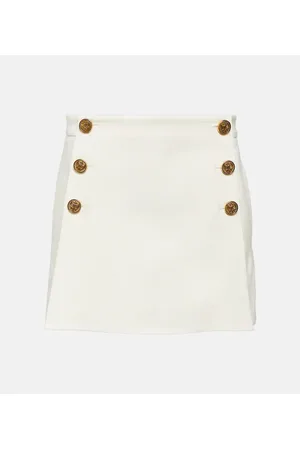 RED Valentino High-rise gabardine shorts