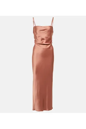 Nanushka Fiore satin midi dress